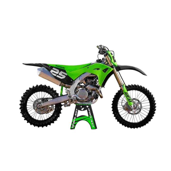 UFO komplet plastików (full kit) z osłonami teleskopów (amortyzatorów) kawasaki kxf 250 '25, kxf 450'24-'26, kx 450X '24-'26