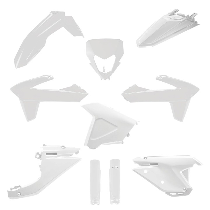 POLISPORT komplet plastików (full kit) sherco se/sef '25-'26 w zestawie osłona lampy (8681100002) i osłony amortyzatorów (83529…
