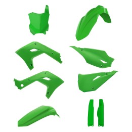 POLISPORT komplet plastików (full kit) kawasaki kx 125 '03-'08; kx 250 '03-'08 (restyling na model 2026) w zestawie tablica prz…