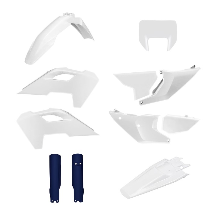 POLISPORT komplet plastików (full kit) husqvarna te/fe '24-'25 w zestawie osłona lampy przedniej (8681500001) i osłony amortyza…