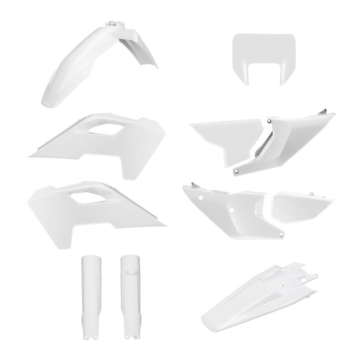 POLISPORT komplet plastików (full kit) husqvarna te/fe '24-'25 w zestawie osłona lampy przedniej (8681500001) i osłony amortyza…