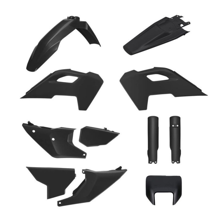 POLISPORT komplet plastików (full kit) husqvarna te/fe '24-'25 w zestawie osłona lampy przedniej (8681500002) i osłony amortyza…