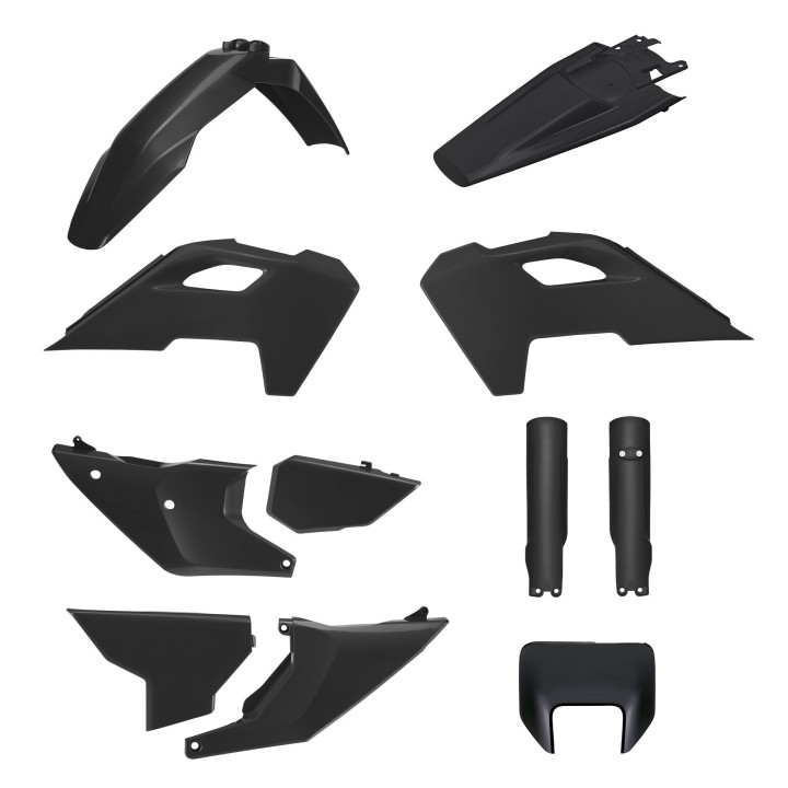 POLISPORT komplet plastików (full kit) husqvarna te/fe '24-'25 w zestawie osłona lampy przedniej (8681500002) i osłony amortyza…