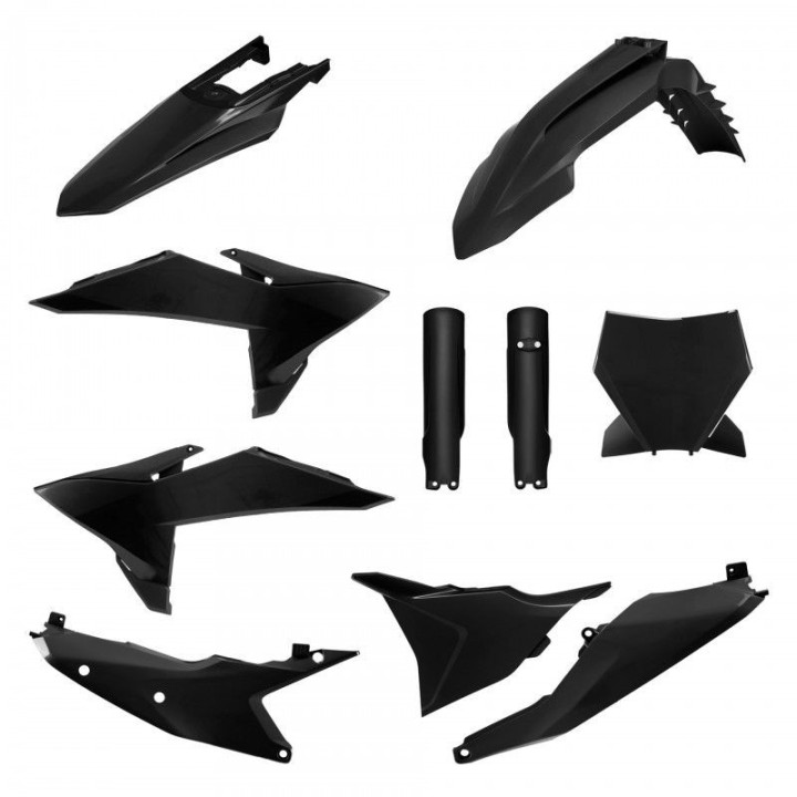 POLISPORT komplet plastików (full kit) ktm sx/sx-f/xc/xc-f '25-'26 w zestawie tablica przednia i osłony amortyzatorów