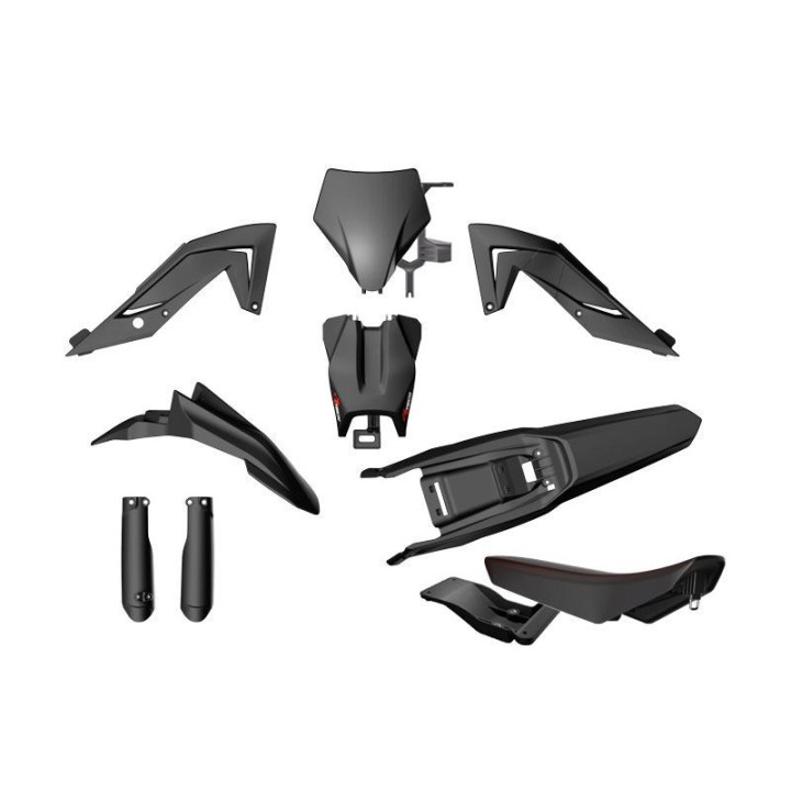 RACETECH (rtech) komplet plastików z osłonami teleskopów i siedzeniem talaria sting MX4 / MX5 / TL 4000 / 5500 '23-'25