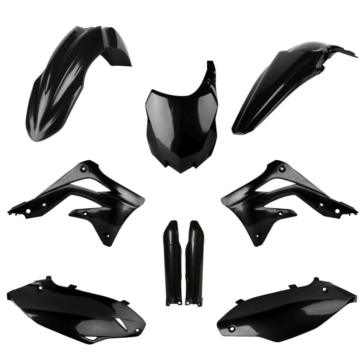 POLISPORT komplet plastików (full kit) kawasaki kx 450F '13-'15 w zestawie tablica przednia (8659200003) i osłony amortyzarorów…