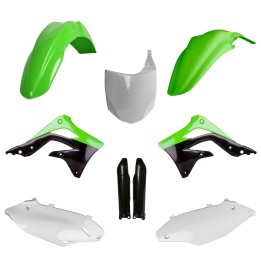 POLISPORT komplet plastików (full kit) kawasaki kx 450F '12 w zestawie tablica przednia (8656800002) i osłony amortyzarorów (83…