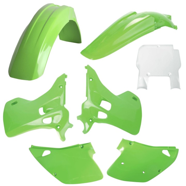 POLISPORT komplet plastików (full kit) kawasaki kx 125/250 '93 w zestawie tablica przednia (8672800002)