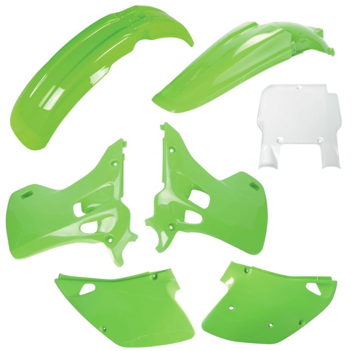 POLISPORT komplet plastików (full kit) kawasaki kx 125/250 '92 w zestawie tablica przednia (8672800002)