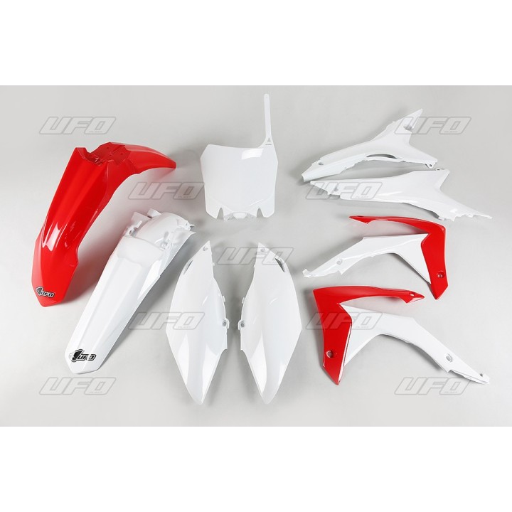 UFO komplet plastików honda crf 250R 14-17, crf 450R 13-16 z osłonami filtra powietrza