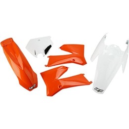 UFO komplet plastików ktm SX 85 '06-'12 kolory oem '11-'12 (pomarańczowy/biały) (KT508E999)