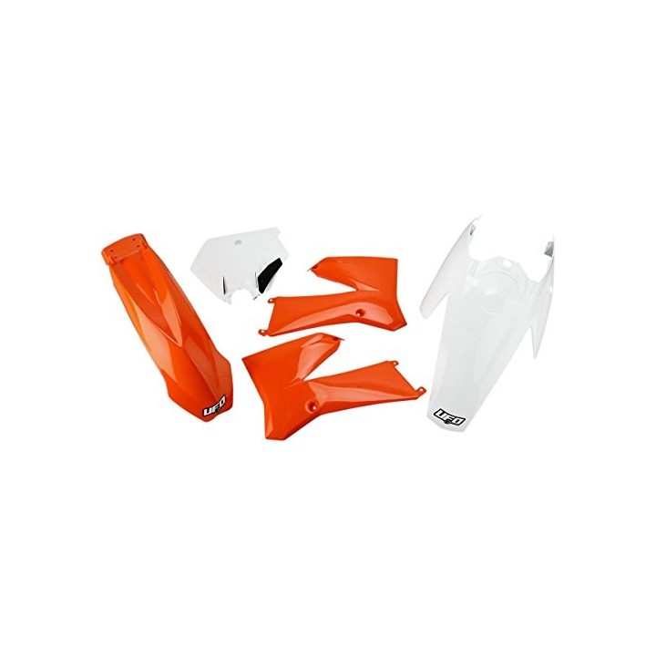 UFO komplet plastików ktm SX 85 '06-'12 kolory oem '11-'12 (pomarańczowy/biały) (KT508E999)
