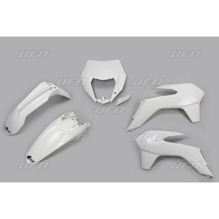 UFO komplet plastików ktm exc/excf '14-'16 z osłoną lampy