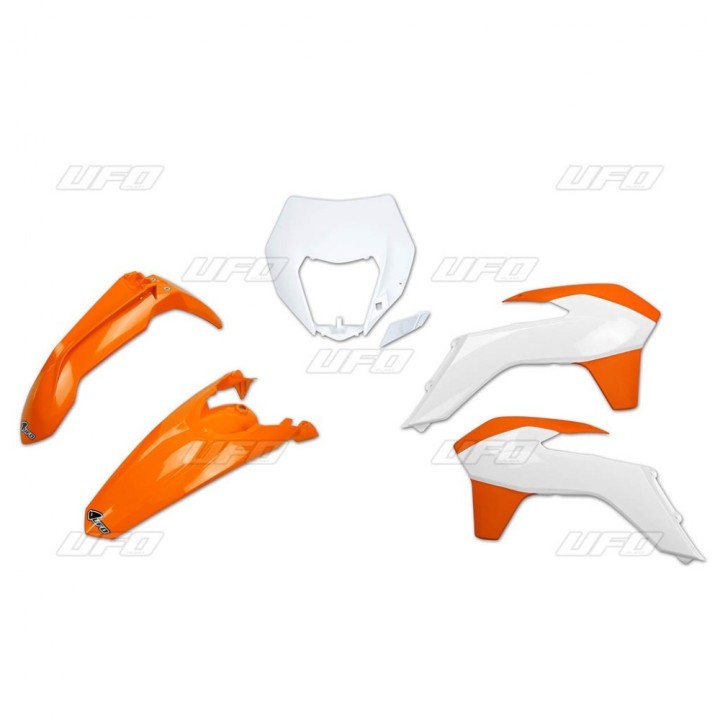 UFO komplet plastików ktm exc/excf '14-'16 z osłoną lampy