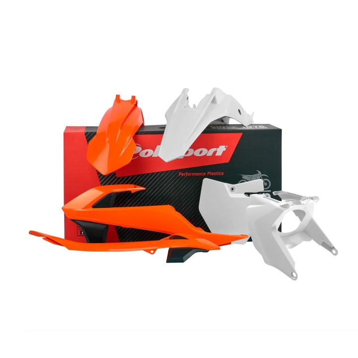 POLISPORT komplet plastików ktm SX 65 '16-'23 zestaw zawiera osłonę filtra powietrza (airbox)