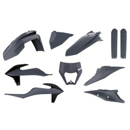 POLISPORT komplet plastików (full kit) ktm exc/exc-f tpi '20-'23 w zestawie osłona lampy (8668600006) i osłony amortyzatorów (8…