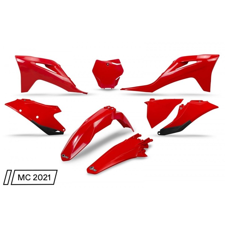UFO komplet plastików gas gas mc 125 / 250 '21-'23, ex 250 / 300 '21-'23, mc-f / ex-f 250 / 350 / 450 '21-'23