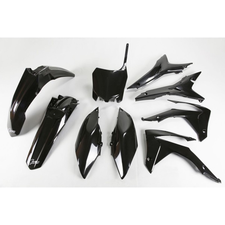 UFO komplet plastików honda crf 250R '14-17, crf 450R '13-16 z osłonami filtra powietrza