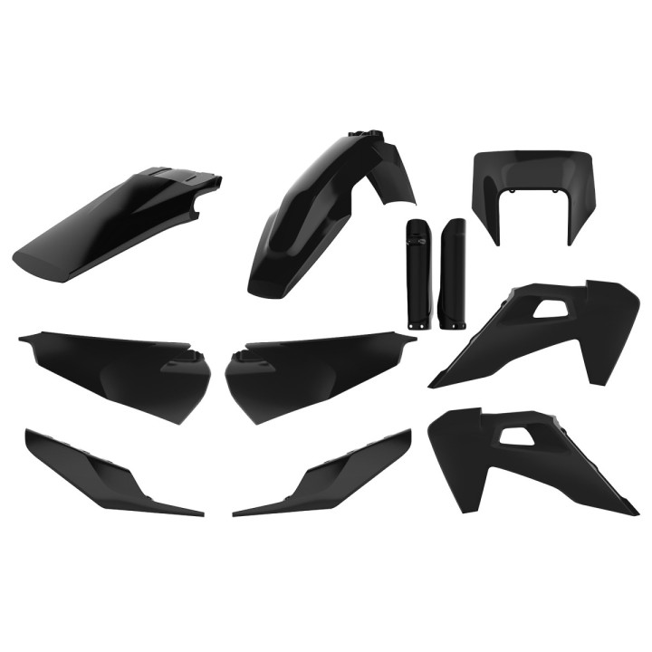 POLISPORT komplet plastików (full kit) husqvarna te/fe tpi '20-'23 w zestawie osłona lampy przedniej (8668700002) i osłony amor…