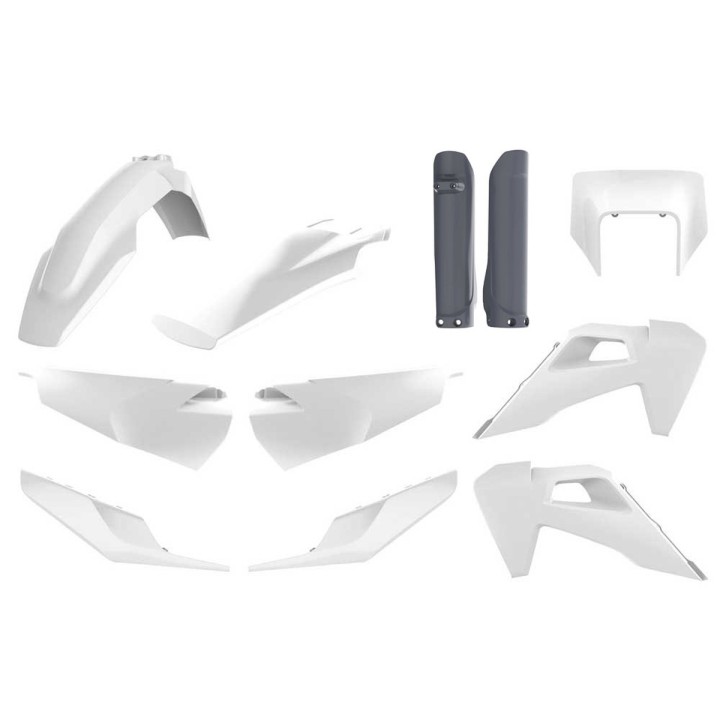 POLISPORT komplet plastików (full kit) husqvarna te/fe tpi '20-'23 w zestawie osłona lampy przedniej (8668700001) i osłony amor…