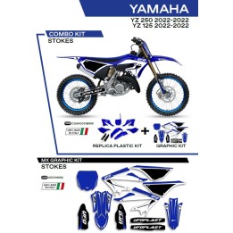UFO komplet plastików YAKIT324999 plus komplet naklejek (oklein) yamaha yz 125/250 '22-'26, w zestawie przednia tablica (YA0486…