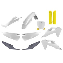 POLISPORT komplet plastików (full kit) husqvarna tc/fc tpi '19-'22 w zestawie tablica przednia (8666500006) i osłony amortyzato…