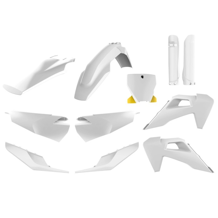 POLISPORT komplet plastików (full kit) husqvarna tc/fc tpi '19-'22 w zestawie tablica przednia (8666500006) i osłony amortyzato…
