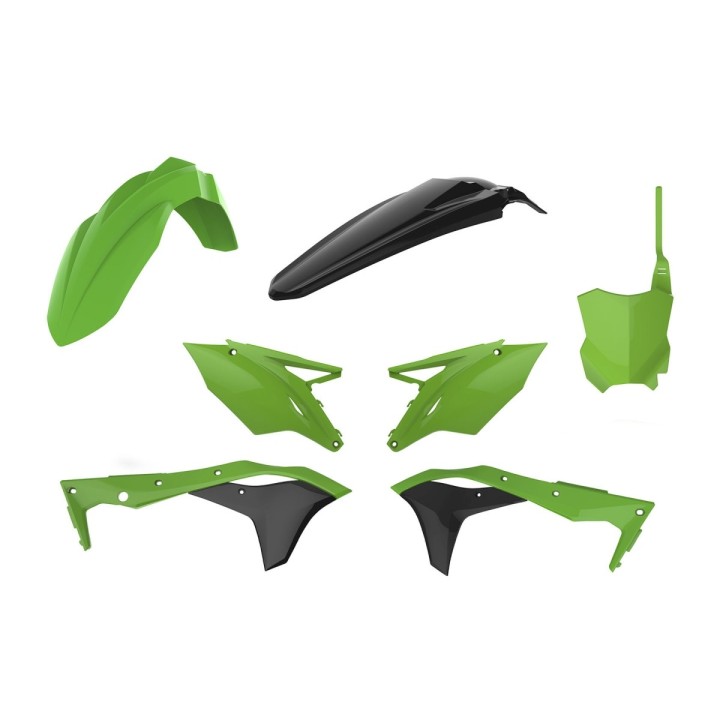 POLISPORT komplet plastików kawasaki kxf 250 '17-'20 w zestawie tablica przednia (8665900001)