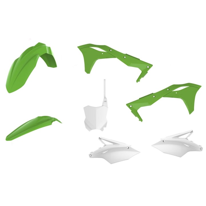 POLISPORT komplet plastików kawasaki kxf 250 '17-'20 w zestawie tablica przednia (8665900001)