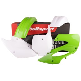 POLISPORT komplet plastików kawasaki kx 85 '99-'13; kx 100/112 '99-'13 w zestawie tablica przednia (8661700007)