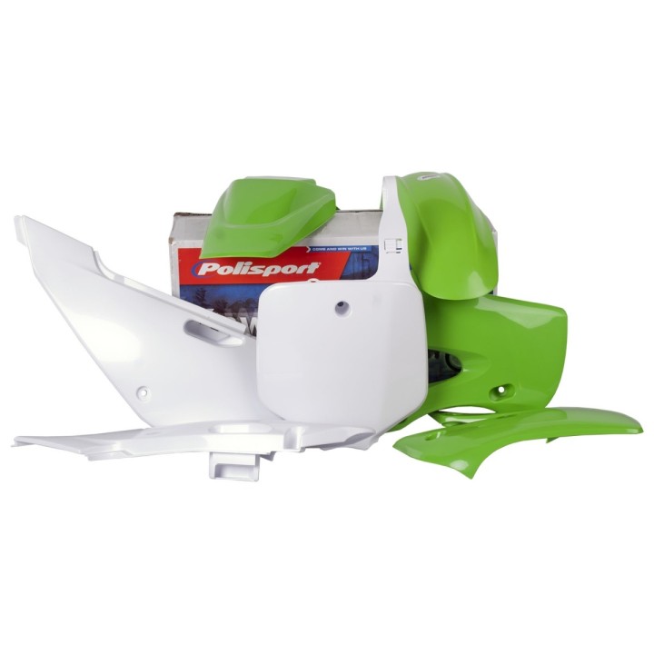POLISPORT komplet plastików kawasaki klx 110 '02-'09 w zestawie tablica przednia (8661500010)