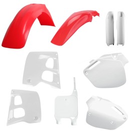 POLISPORT komplet plastików (full kit) honda cr 125 '91-'92; cr 250 '90-'91 w zestawie tablica przednia (8680700001) i osłony a…