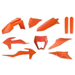 POLISPORT komplet plastików (full kit) ktm exc/exc-f tpi '20-'23 w zestawie osłona lampy (8668600002) i osłony amortyzatorów (8…