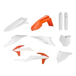 POLISPORT komplet plastików (full kit) ktm sx/sx-f '19-'22 w zestawie tablica przednia (8666400008) i osłony amortyzatorów (839…
