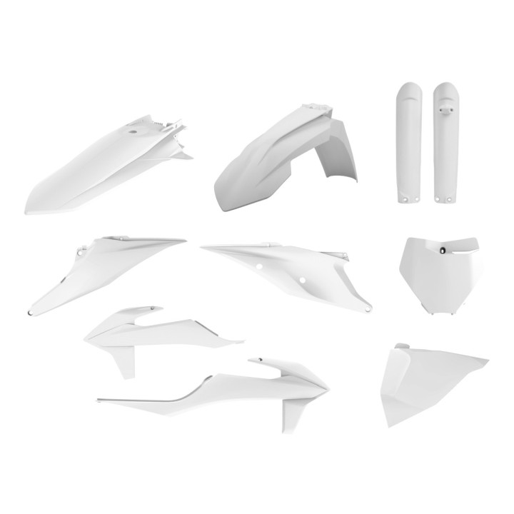 POLISPORT komplet plastików (full kit) ktm sx/sx-f '19-'22 w zestawie tablica przednia (8666400008) i osłony amortyzatorów (839…