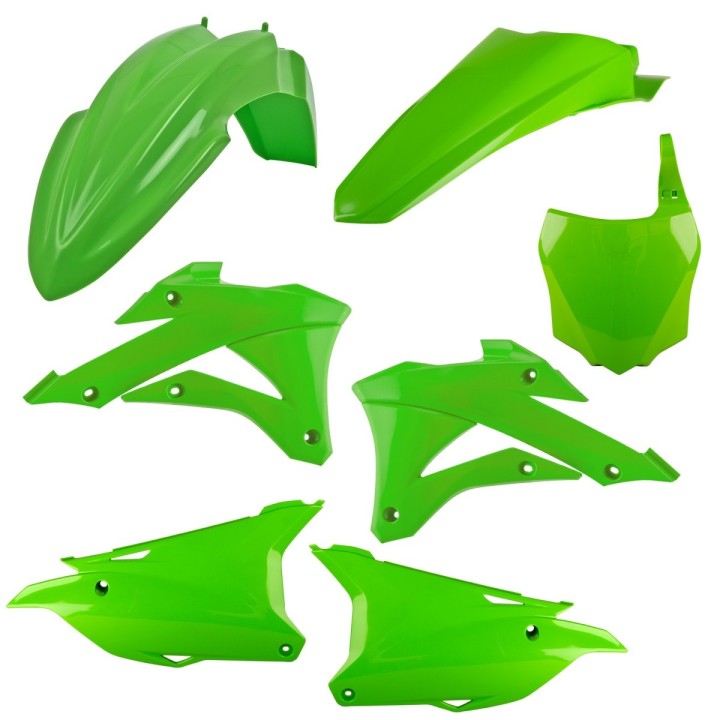 POLISPORT komplet plastików kawasaki kx 85 '22-'25; kx 100 '22-'25; kx 112 '22-'25 w zestawie tablica przednia (8662900001)