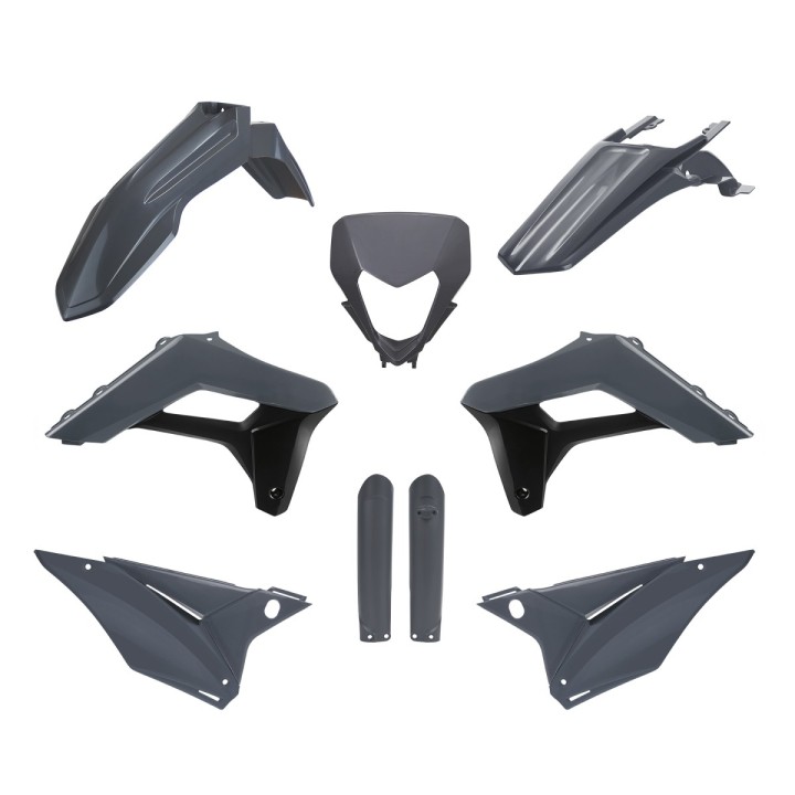 POLISPORT komplet plastików (full kit) sherco se-r/sef-r '24 w zestawie osłona lampy (8681100011) i osłony amortyzatorów (83986…