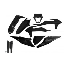 UFO komplet plastików (full kit) z osłonami teleskopów (amortyzatorów) ktm EXC 125 '20-'21, EXC 250 / 300 tpi '20-'23, exc-f 25…