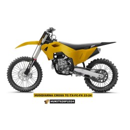 UFO komplet plastików (full kit) z osłonami teleskopów (amortyzatorów) husqvarna tc 125 / 250 '23-'24, fc 250 / 350 / 450 '23-'…