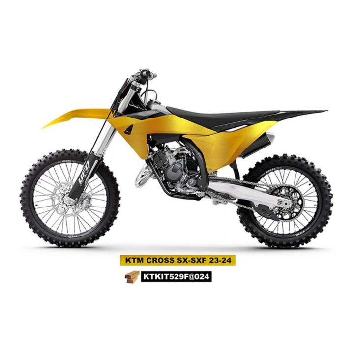 UFO komplet plastików (full kit) z osłonami teleskopów (amortyzatorów) ktm SX 125 / 250 / 300 tbi '23-'24, sx-f 250 / 350 / 450…