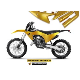 UFO komplet plastików (full kit) z osłonami teleskopów (amortyzatorów) ktm EXC 150 / 250 / 300 tbi '24-'25, exc-f 250 / 350 / 4…