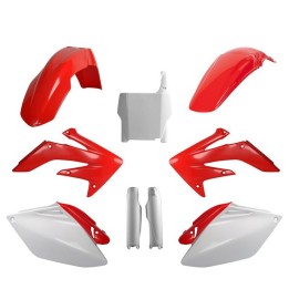 POLISPORT komplet plastików (full kit) honda crf 250R '06-'07 w zestawie tablica przednia (8661900001) i osłony amortyzarorów (…