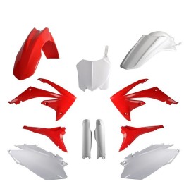 POLISPORT komplet plastików (full kit) honda crf 250R '11-'13; crf 450R '11-'12 w zestawie tablica przednia (8656700001) i osło…
