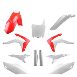 POLISPORT komplet plastików (full kit) honda crf 250R '14-'17; crf 450R '13-'16 w zestawie tablica przednia (8659400002) i osło…