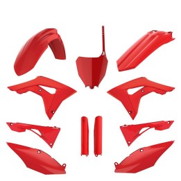 POLISPORT komplet plastików (full kit) honda crf 250R '18-'21; crf 450R '17-'20 w zestawie tablica przednia (8667200001) i osło…