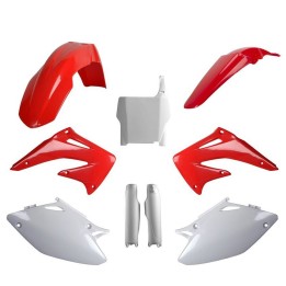POLISPORT komplet plastików (full kit) honda crf 450R '04 w zestawie tablica przednia (8661900001) i osłony amortyzarorów (8351…