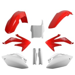 POLISPORT komplet plastików (full kit) honda crf 450R '05-'06 w zestawie tablica przednia (8661900001) i osłony amortyzarorów (…