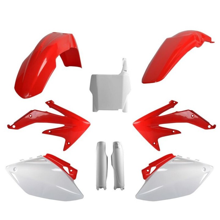 POLISPORT komplet plastików (full kit) honda crf 450R '07 w zestawie tablica przednia (8661900001) i osłony amortyzarorów (8351…