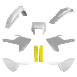 POLISPORT komplet plastików (full kit) husqvarna te/fe tpi '17-'19 w zestawie tablica przednia (8666900002) i osłony amortyzaro…