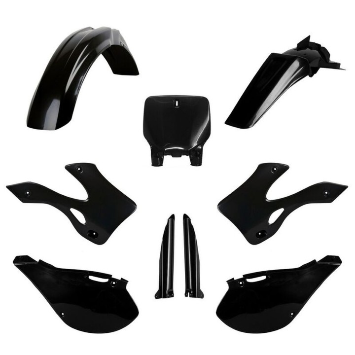POLISPORT komplet plastików (full kit) kawasaki kx 125/250 '99-'02 w zestawie tablica przednia (8677000002) i osłony amortyzaro…